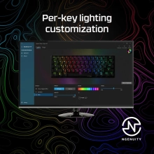 Купити Клавіатура HyperX Alloy Origins 60 (HX red linear) Black (4P5N4AA) - фото 11