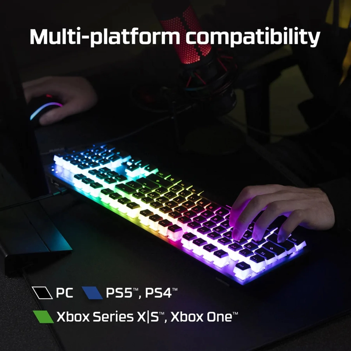 Купити Клавіатура HyperX Alloy Origins 60 (HX red linear) Black (4P5N4AA) - фото 13