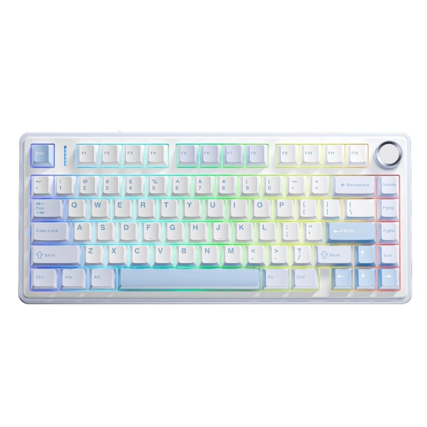 Купить Клавиатура Aula F75 Wireless (gray wood V3 linear) Blue (6948391208633) - фото 1