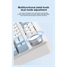 Купить Клавиатура Aula F75 Wireless (gray wood V3 linear) Blue (6948391208633) - фото 12