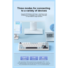 Купить Клавиатура Aula F75 Wireless (gray wood V3 linear) Blue (6948391208633) - фото 13