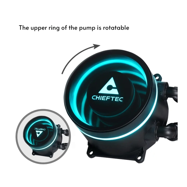 Купить Система водяного охлаждения Chieftec Iceberg 360 ARGB - фото 4