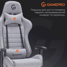 Купить Кресло для геймеров Gamepro GC575FB Size L Fabric Gray - фото 16