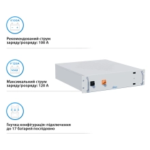 Купити Акумуляторна батарея DEYE BOS-G PRO LiFePO4 HV 51.2V 100Ah 5.12kWh no BMS (BOS-GPRO) - фото 3