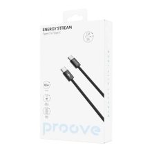 Купити Кабель Proove Energy Stream USB-C - USB-C 60W 1m Black (CCES60002201) - фото 2