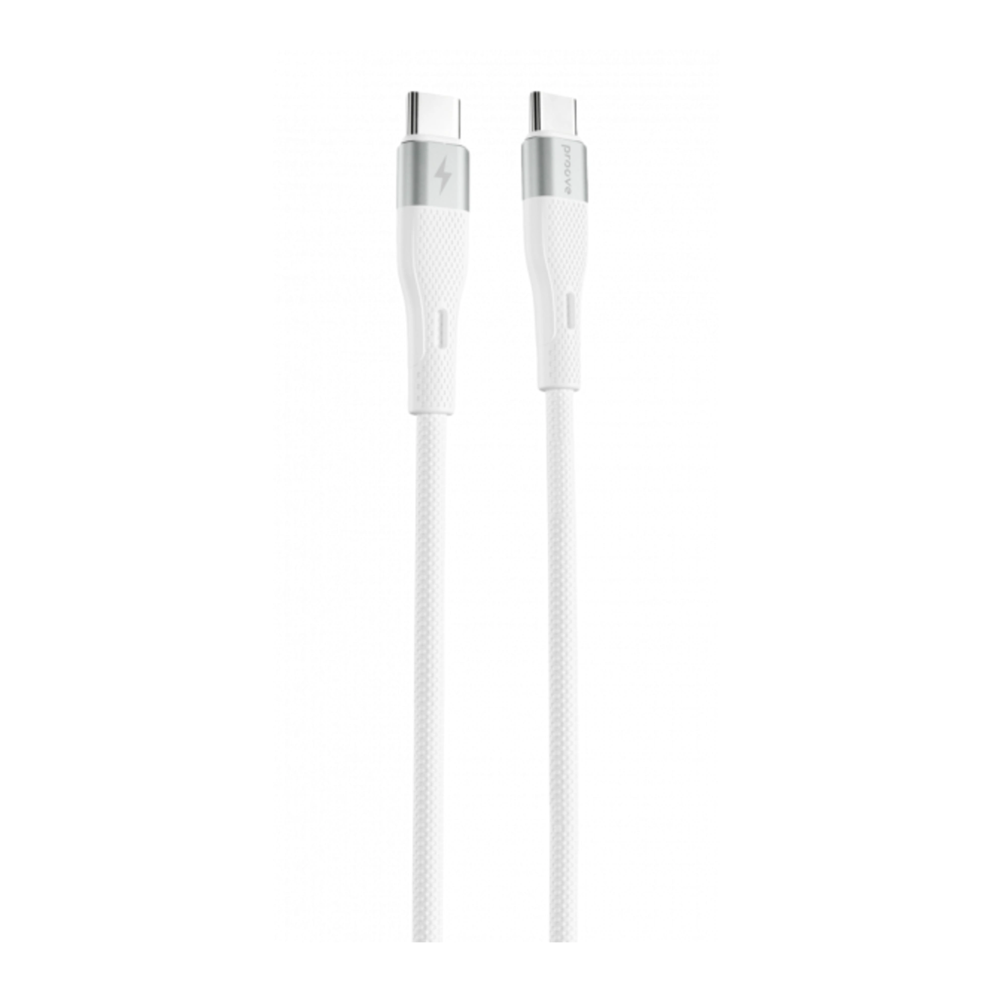 Купити Кабель Proove Light Silicone USB-C - USB-C 60W 1m White (CCLC60001102) - фото 1
