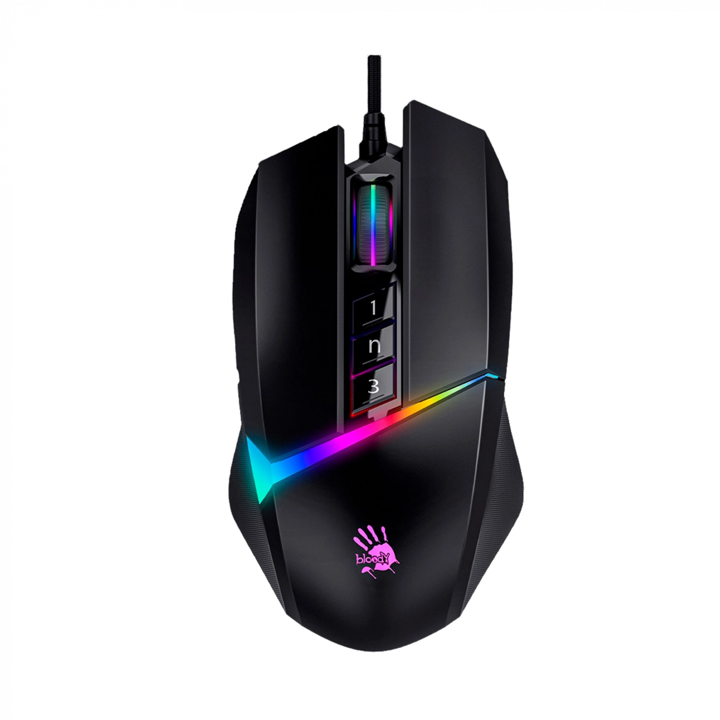 Купити Миша A4Tech Bloody W60 Max USB Stone Black - фото 1