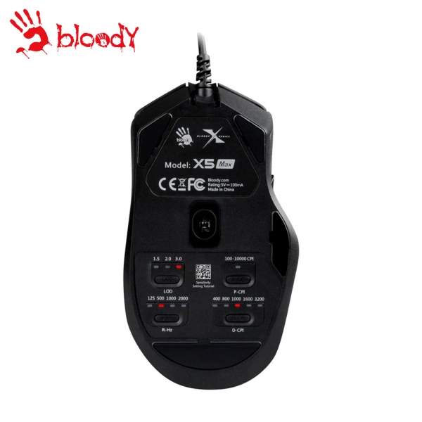 Купити Миша A4Tech Bloody X5 Max USB Black - фото 3