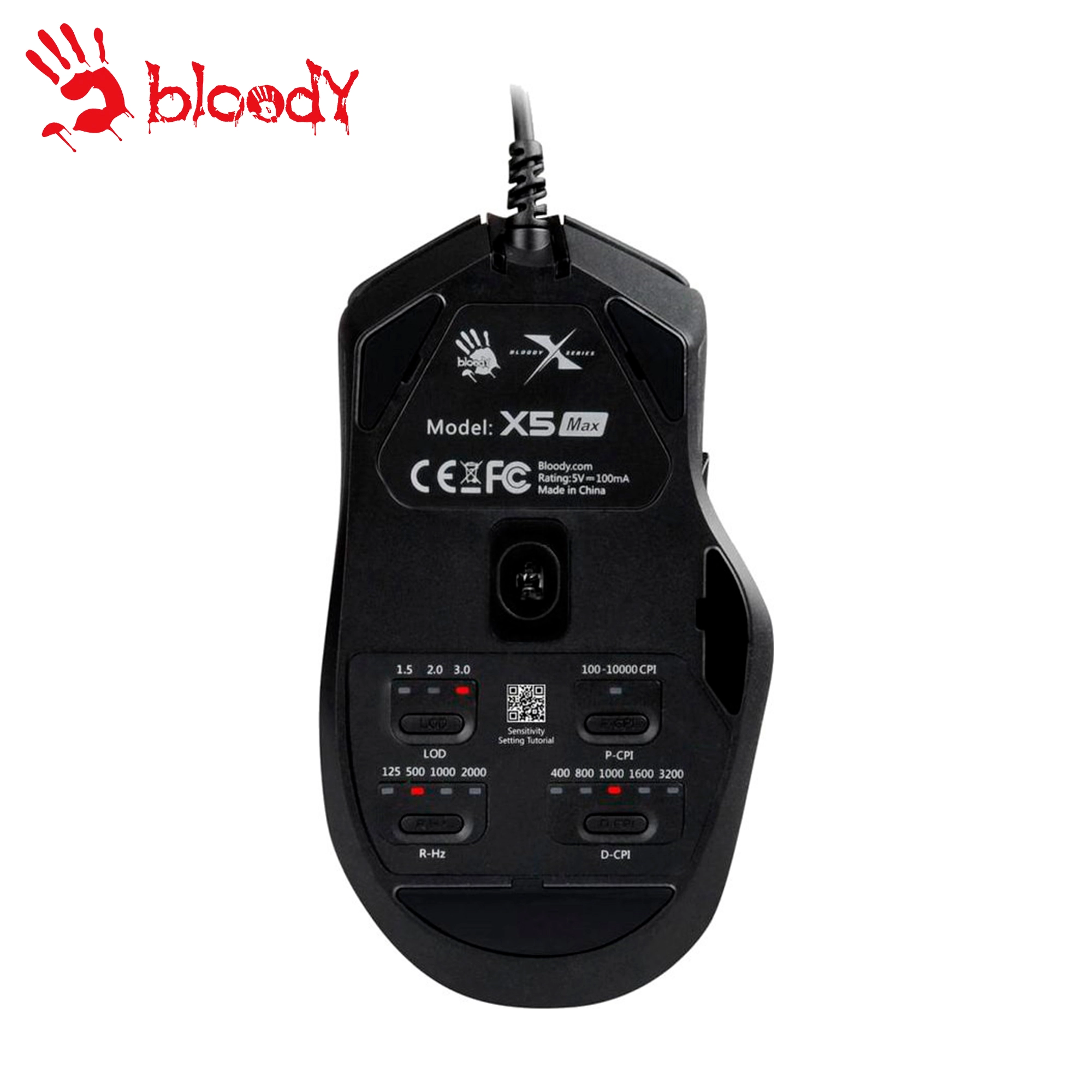 Купити Миша A4Tech Bloody X5 Max USB Black - фото 3