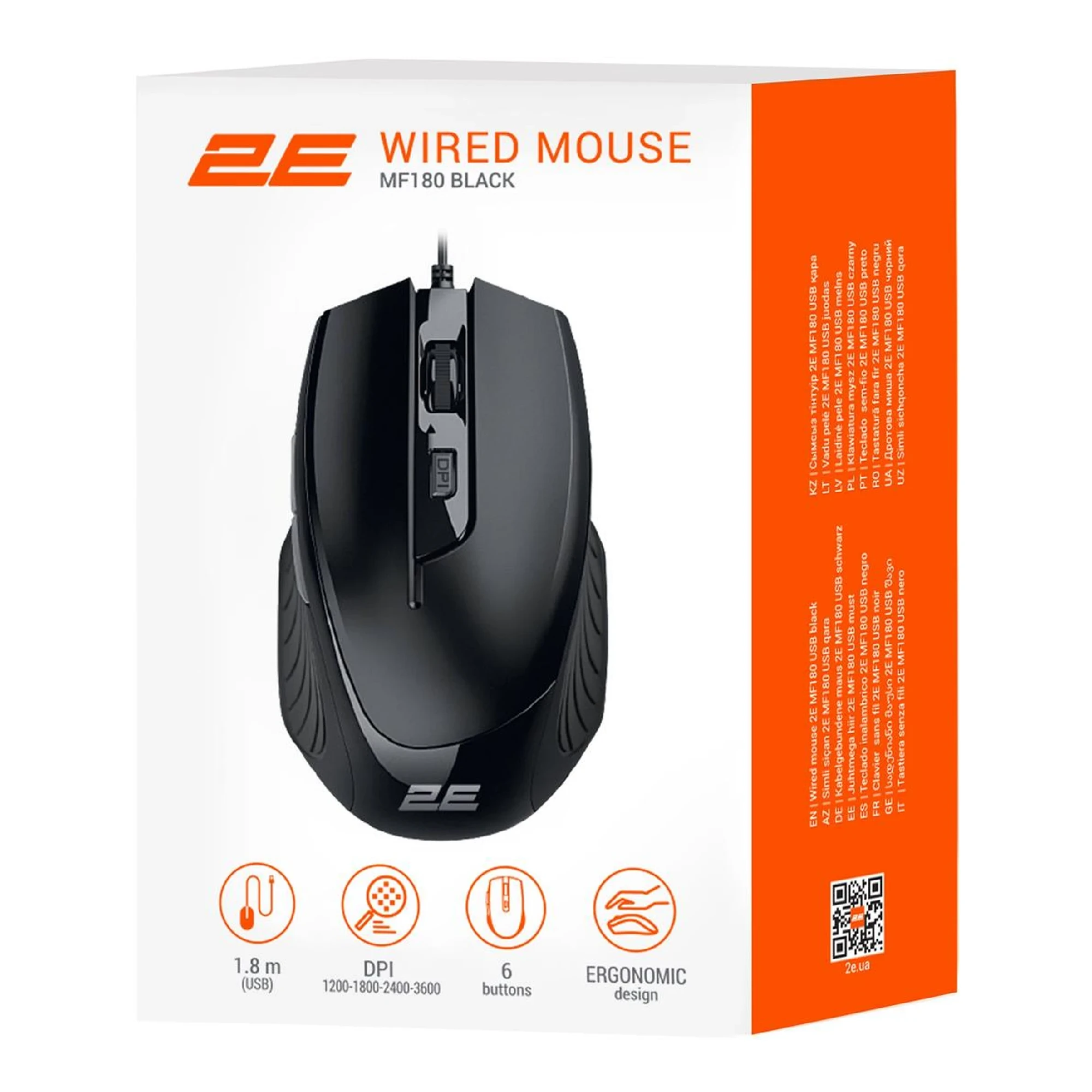 Купить Мышь 2E MF180 USB Black (2E-MF180UB) - фото 4