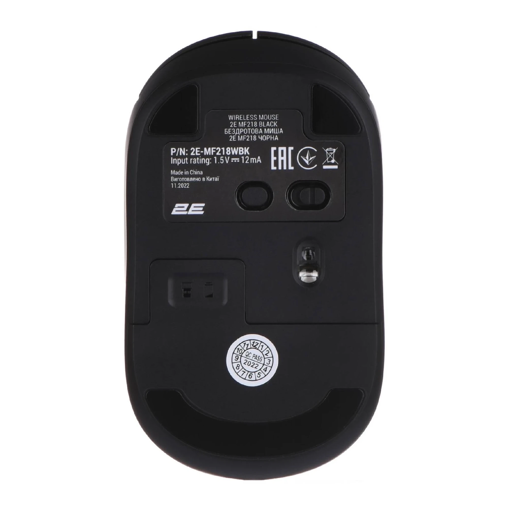 Купити Мишка 2E MF218 Silent Wireless/Bluetooth Black (2E-MF218WBK) - фото 6