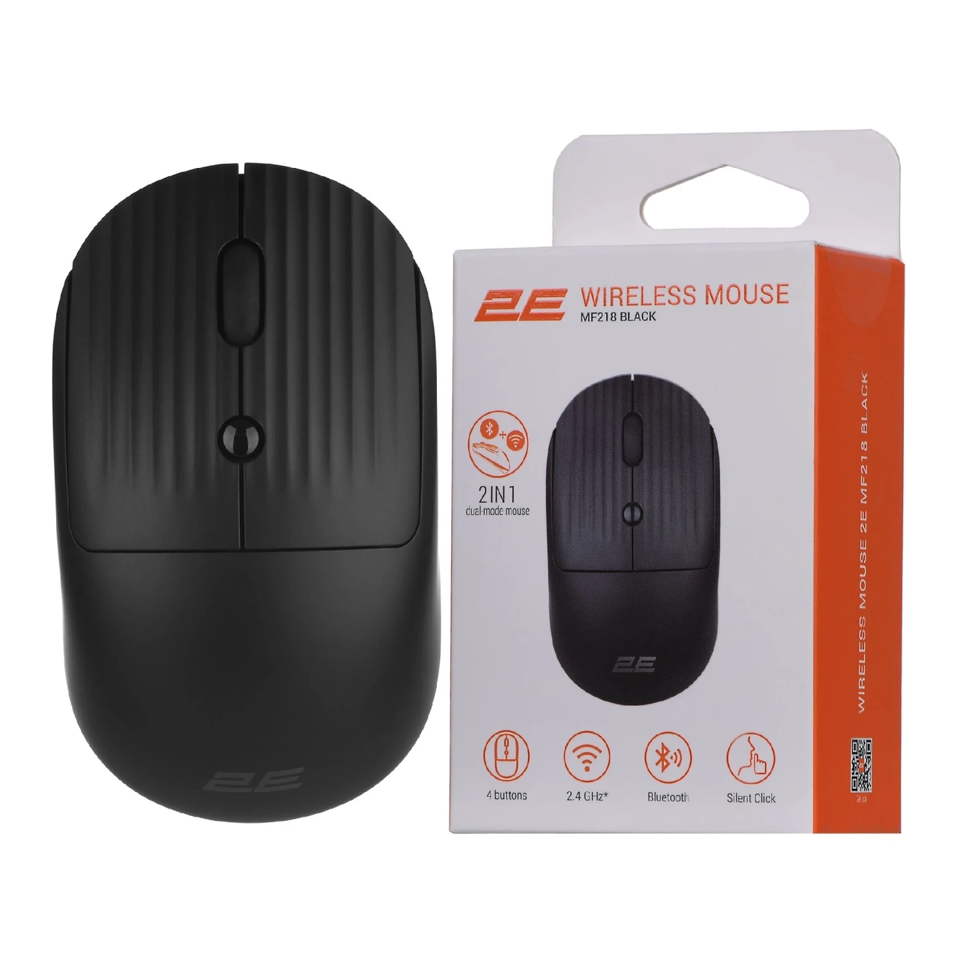Купити Мишка 2E MF218 Silent Wireless/Bluetooth Black (2E-MF218WBK) - фото 7