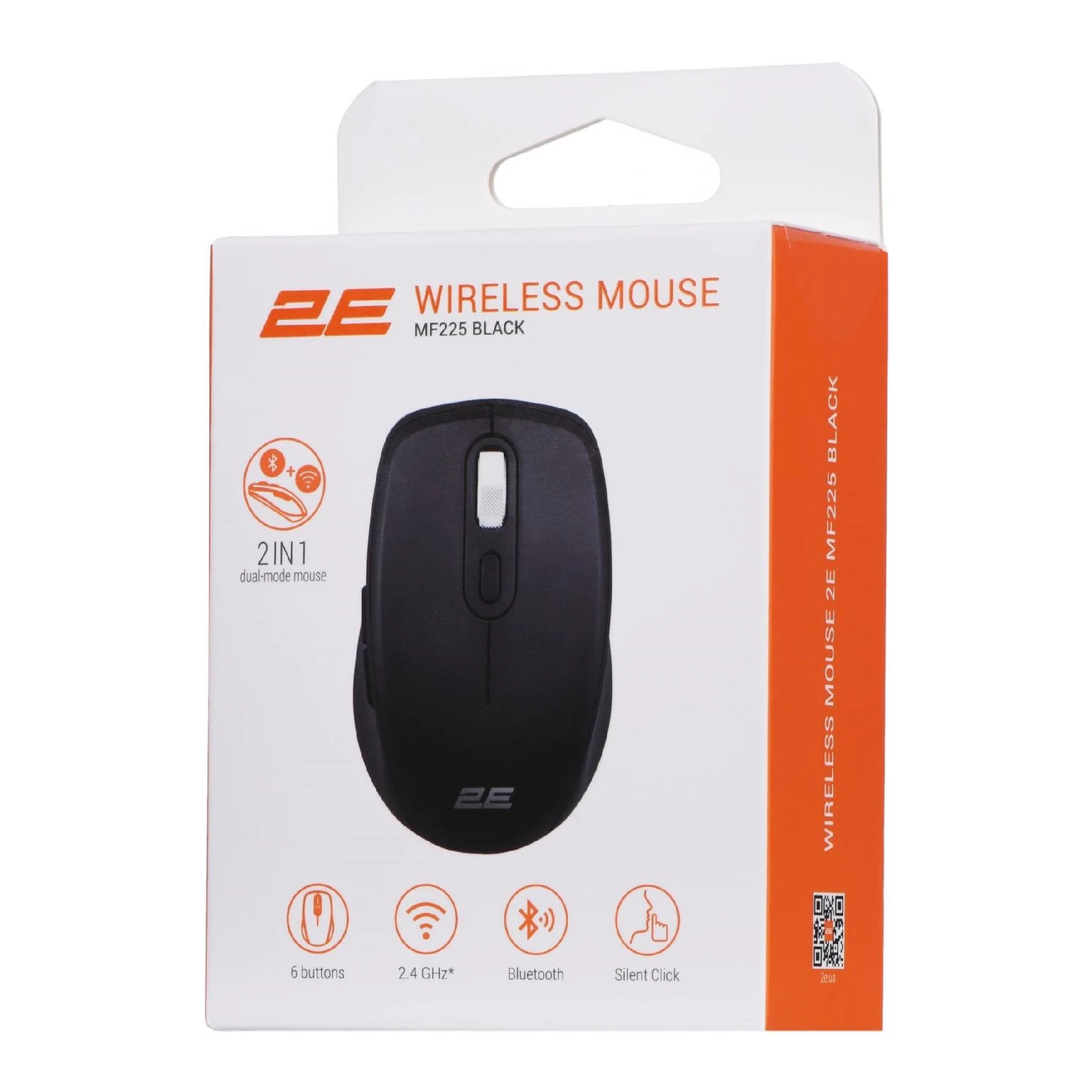 Купити Мишка 2E MF225 Silent Wireless/Bluetooth Black (2E-MF225WBK) - фото 8