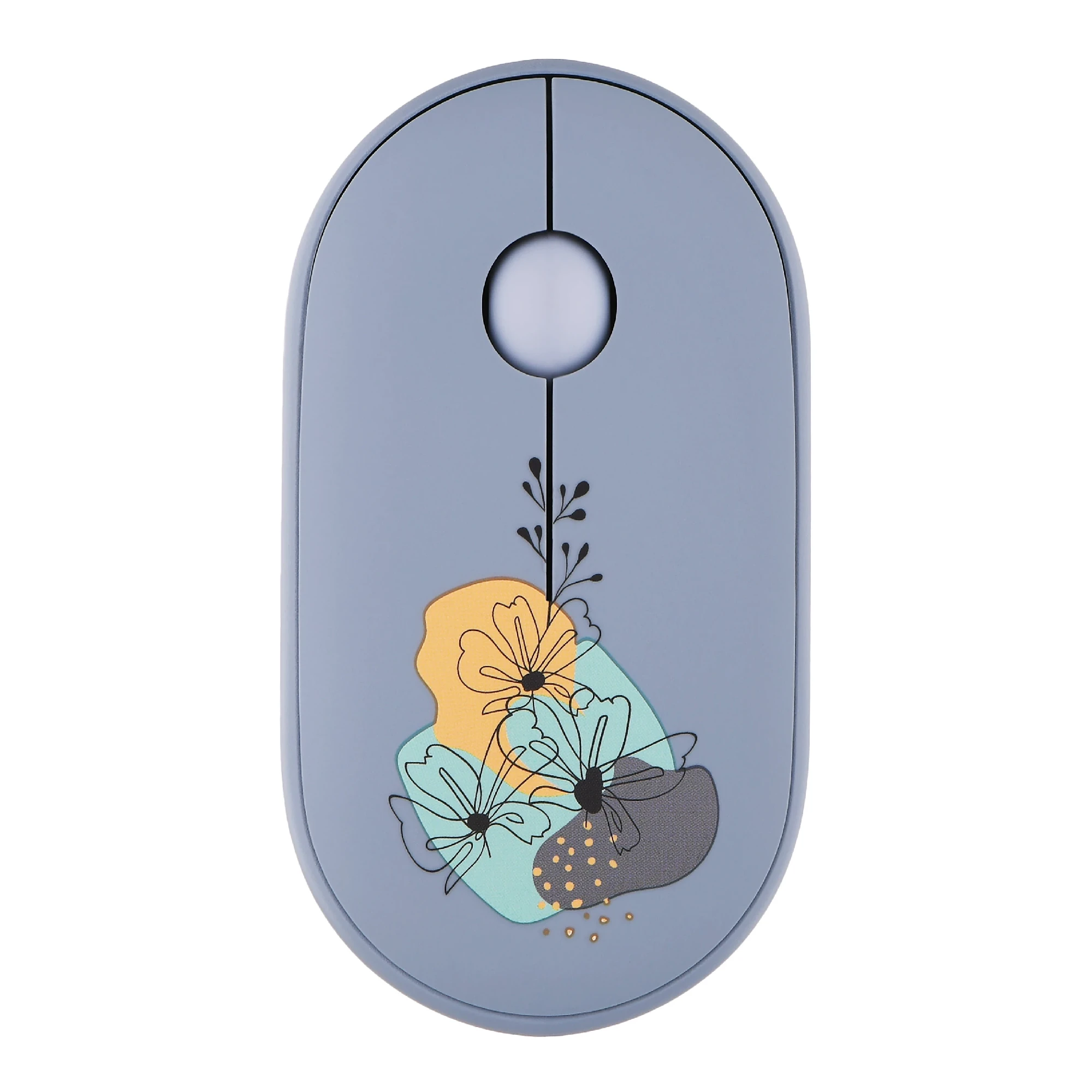 Купити Мишка 2E MF300 FLORAMALLOW Silent Wireless/Bluetooth Blue (2E-MF300WFLORABL) - фото 1