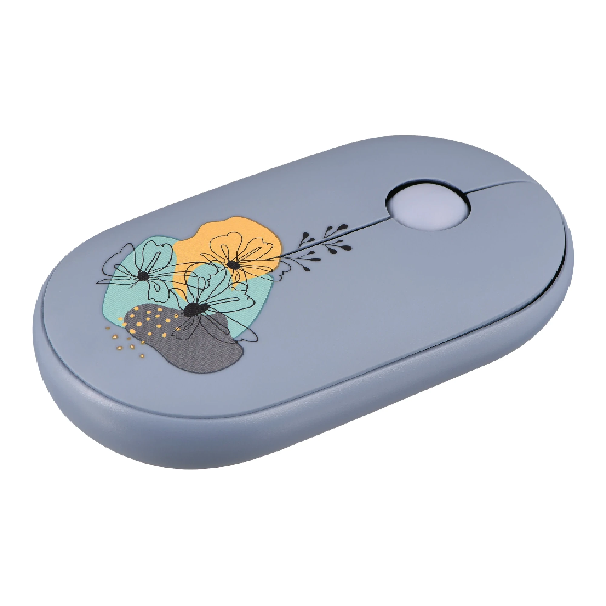 Купити Мишка 2E MF300 FLORAMALLOW Silent Wireless/Bluetooth Blue (2E-MF300WFLORABL) - фото 2