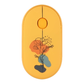 Купити Мишка 2E MF300 FLORAPOPPY Silent Silent Wireless/Bluetooth Yellow (2E-MF300WFLORAYW) - фото 1