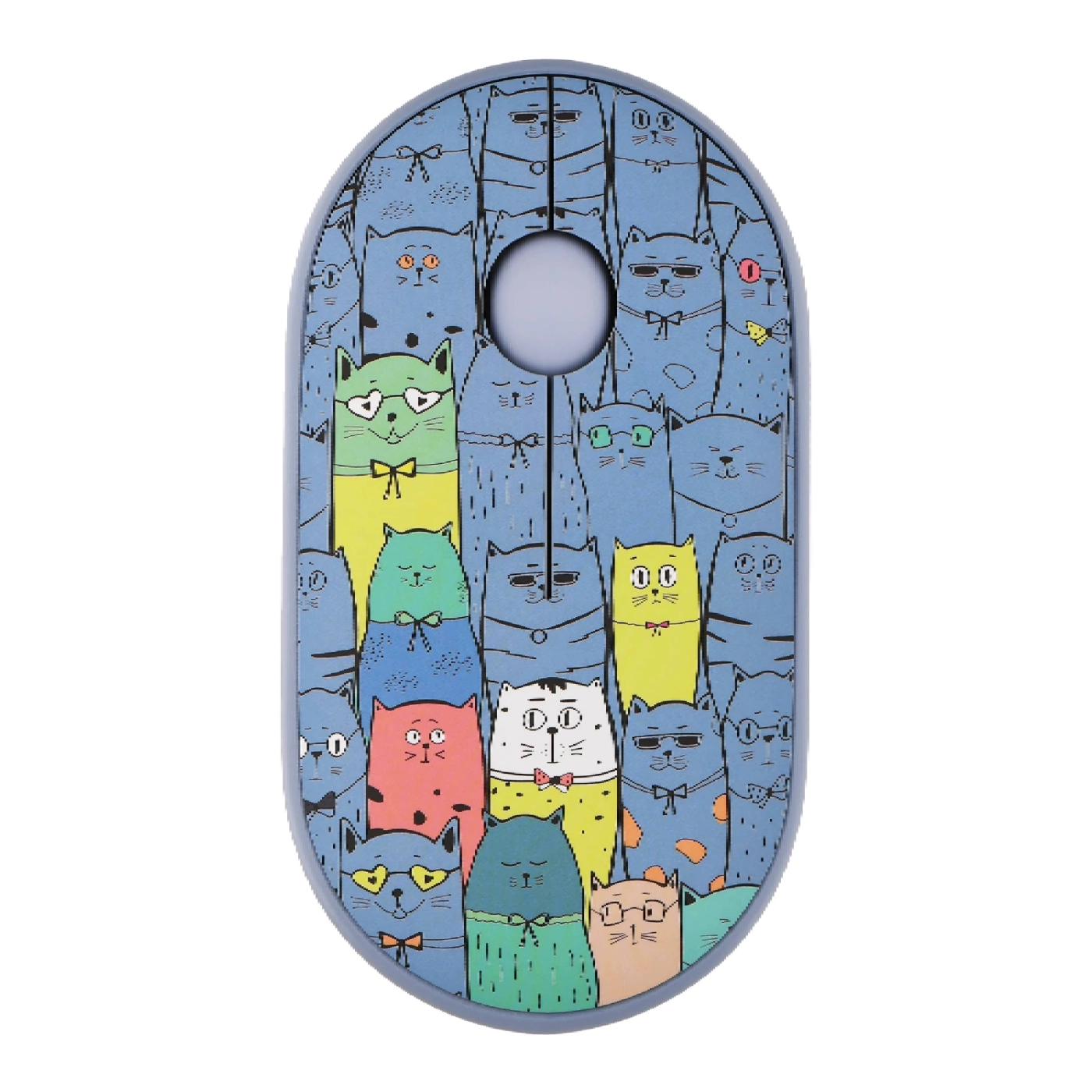 Купити Мишка 2E MF300 PETSCATS Silent Wireless/Bluetooth Blue (2E-MF300WPETSBL) - фото 1