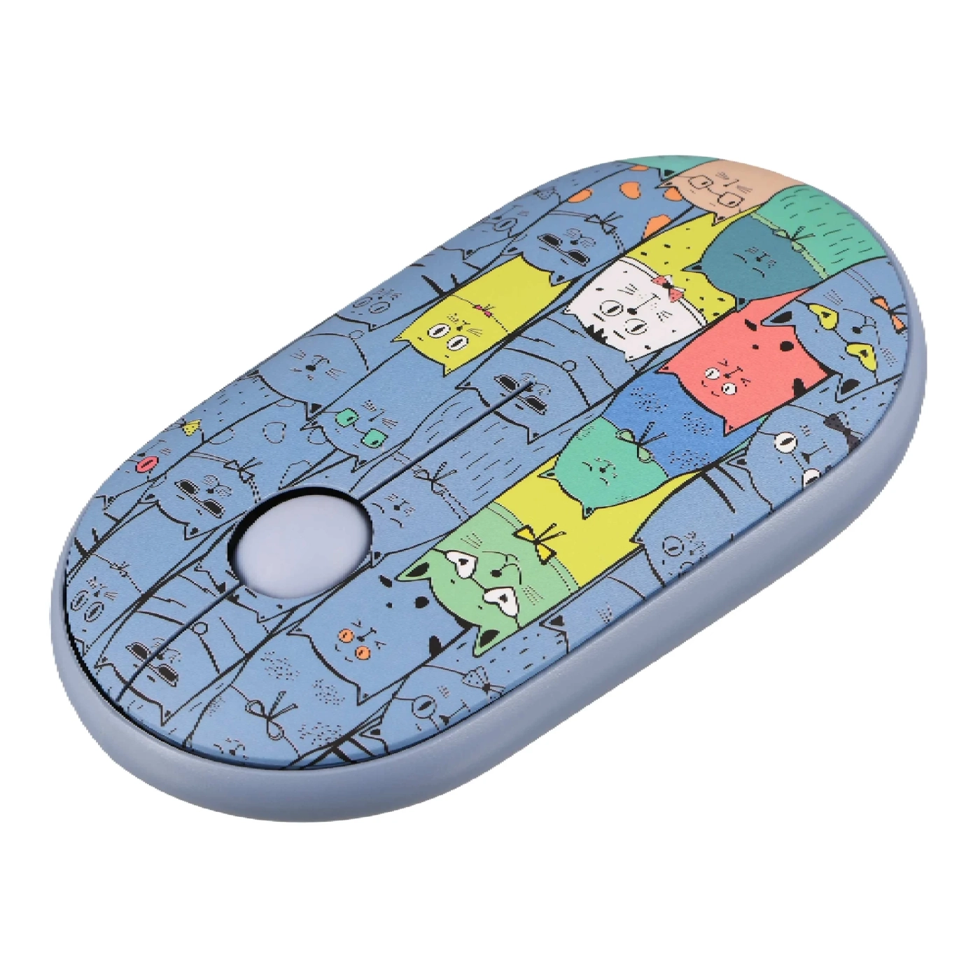 Купити Мишка 2E MF300 PETSCATS Silent Wireless/Bluetooth Blue (2E-MF300WPETSBL) - фото 2