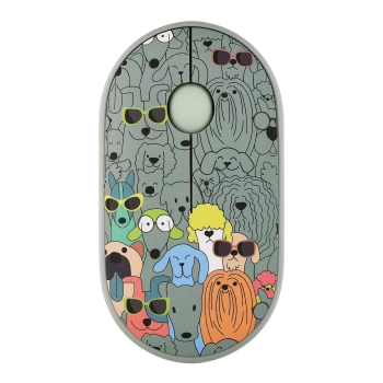 Купити Мишка 2E MF300 PETSDOGS Silent Wireless/Bluetooth Green (2E-MF300WPETSGN) - фото 1