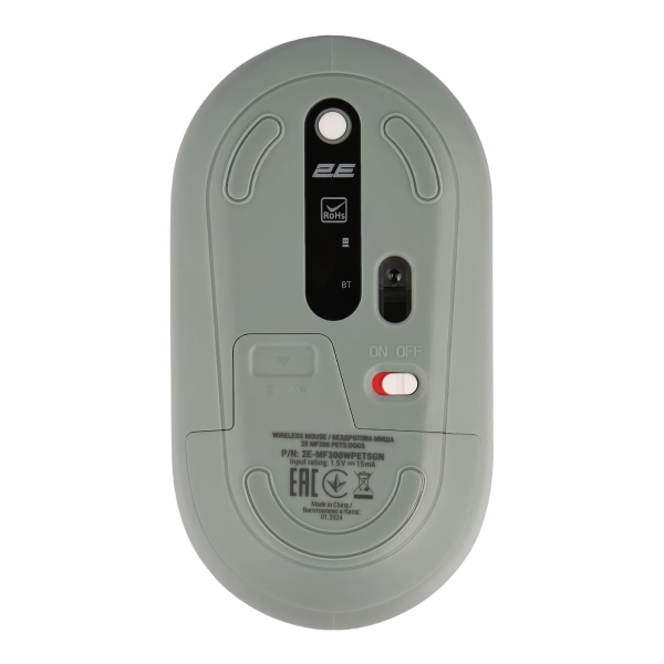 Купити Мишка 2E MF300 PETSDOGS Silent Wireless/Bluetooth Green (2E-MF300WPETSGN) - фото 4