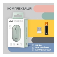 Купити Мишка 2E MF300 Silent Wireless/Bluetooth Ashen Green (2E-MF300WGN) - фото 6
