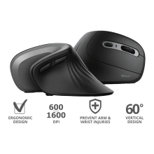 Купити Мишка Trust Verro Ergonomic Wireless Black (23507) - фото 9