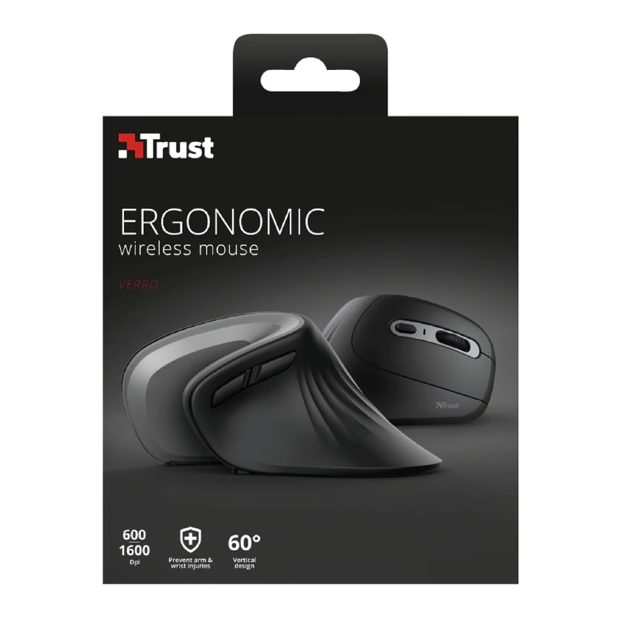Купити Мишка Trust Verro Ergonomic Wireless Black (23507) - фото 10