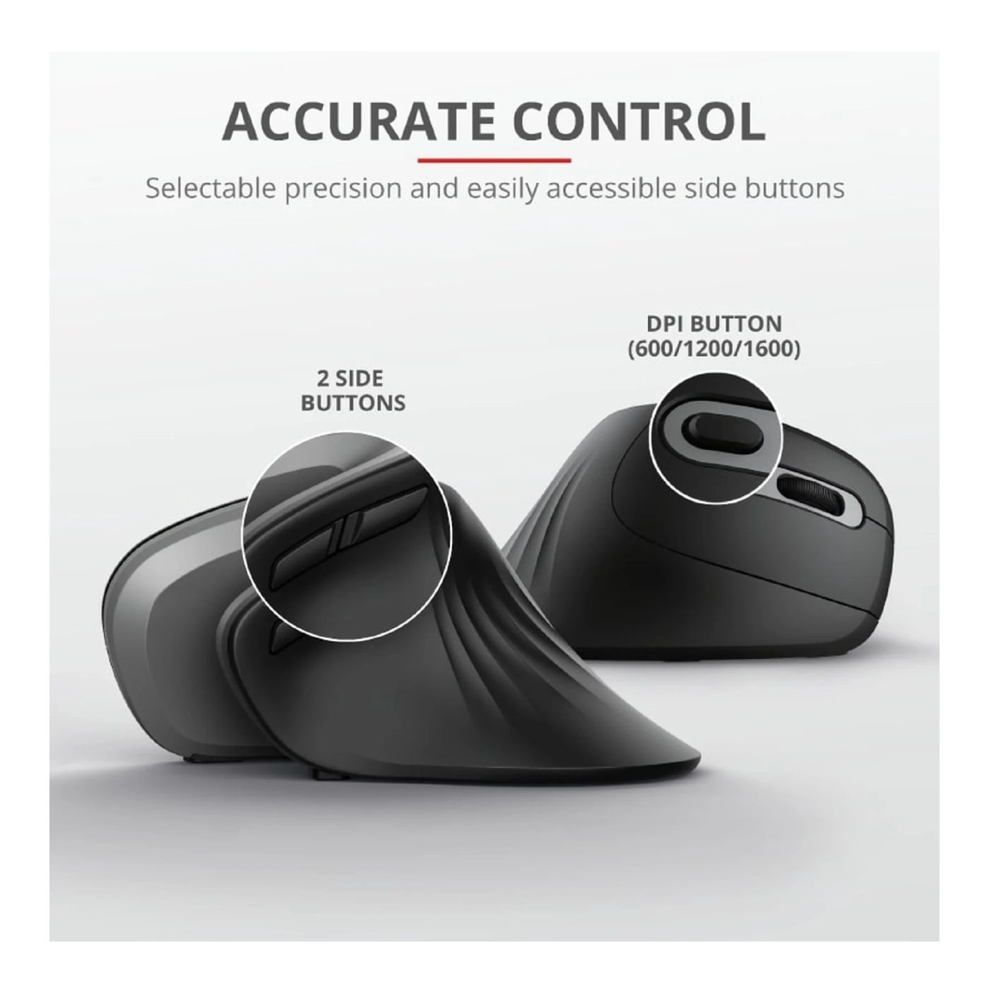 Купити Мишка Trust Verro Ergonomic Wireless Black (23507) - фото 13