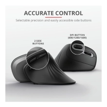 Купити Мишка Trust Verro Ergonomic Wireless Black (23507) - фото 13