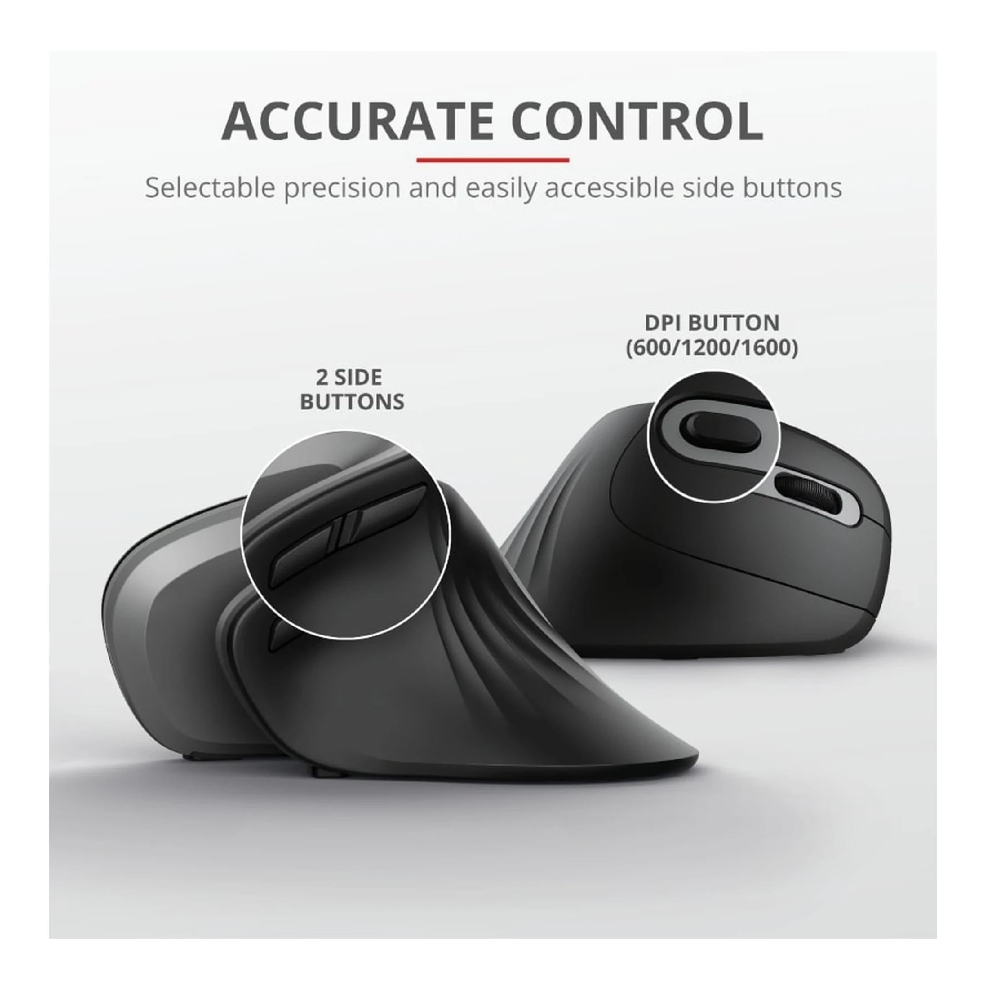 Купити Мишка Trust Verro Ergonomic Wireless Black (23507) - фото 13