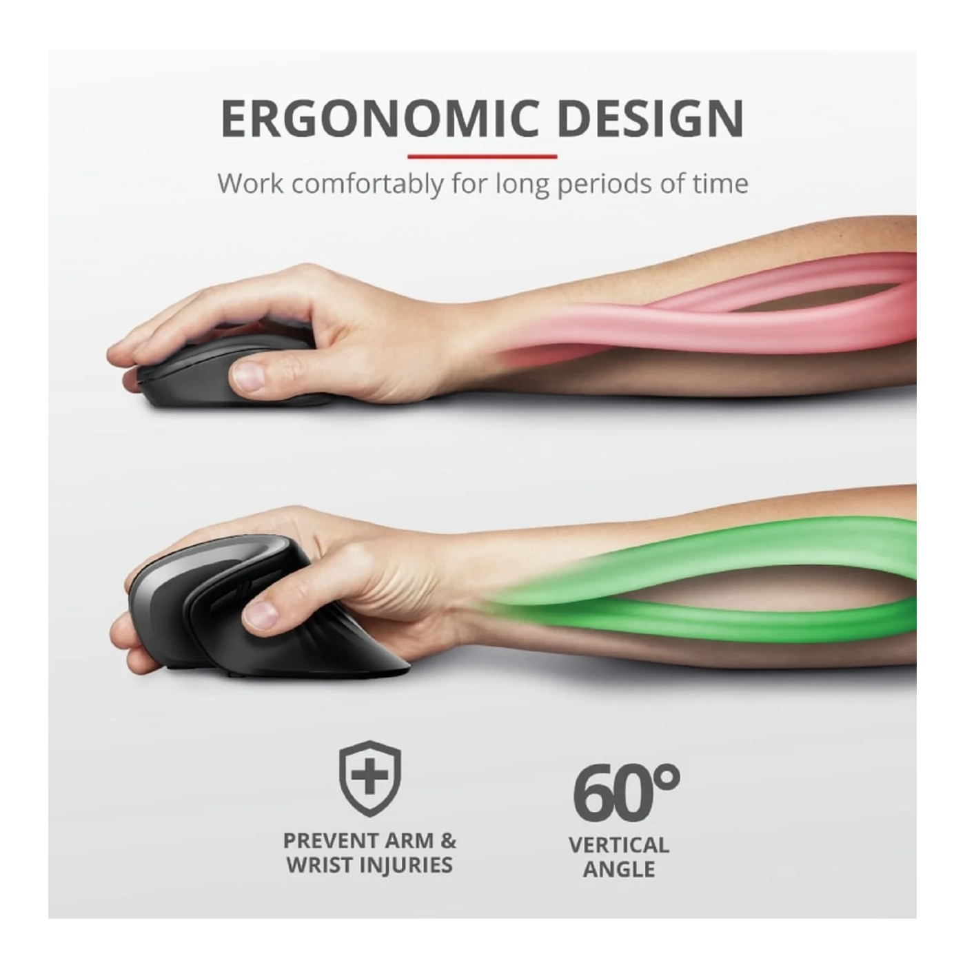 Купити Мишка Trust Verro Ergonomic Wireless Black (23507) - фото 15