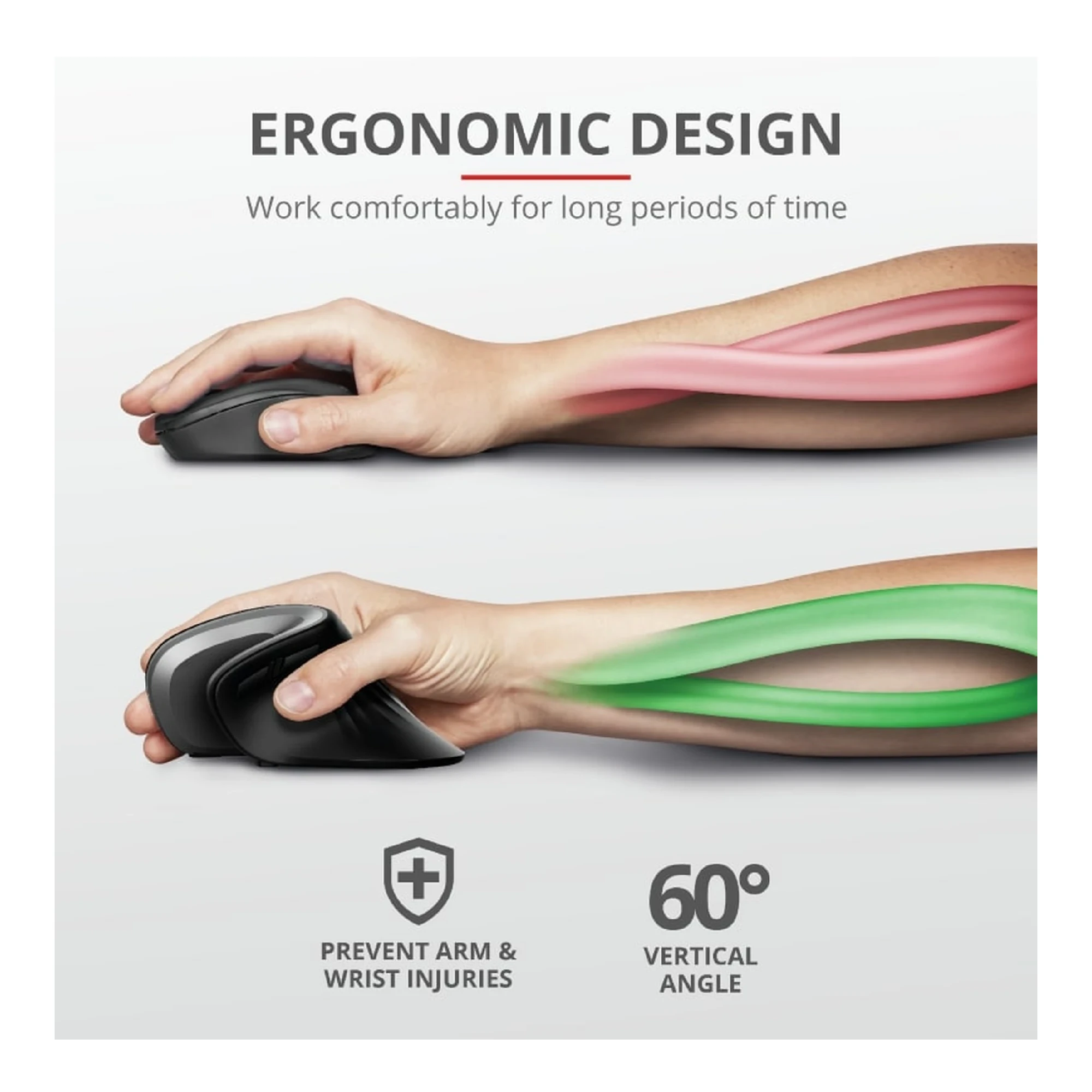 Купити Мишка Trust Verro Ergonomic Wireless Black (23507) - фото 15