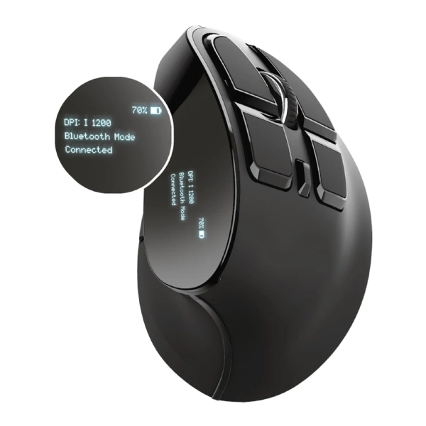 Купити Мишка Trust Voxx Rechargeable Ergonomic Wireless/Bluetooth Black (23731) - фото 4