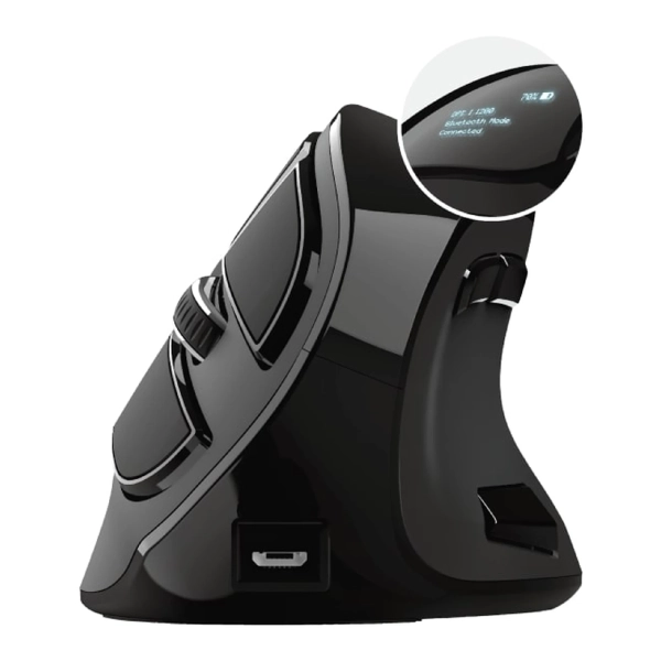 Купити Мишка Trust Voxx Rechargeable Ergonomic Wireless/Bluetooth Black (23731) - фото 6