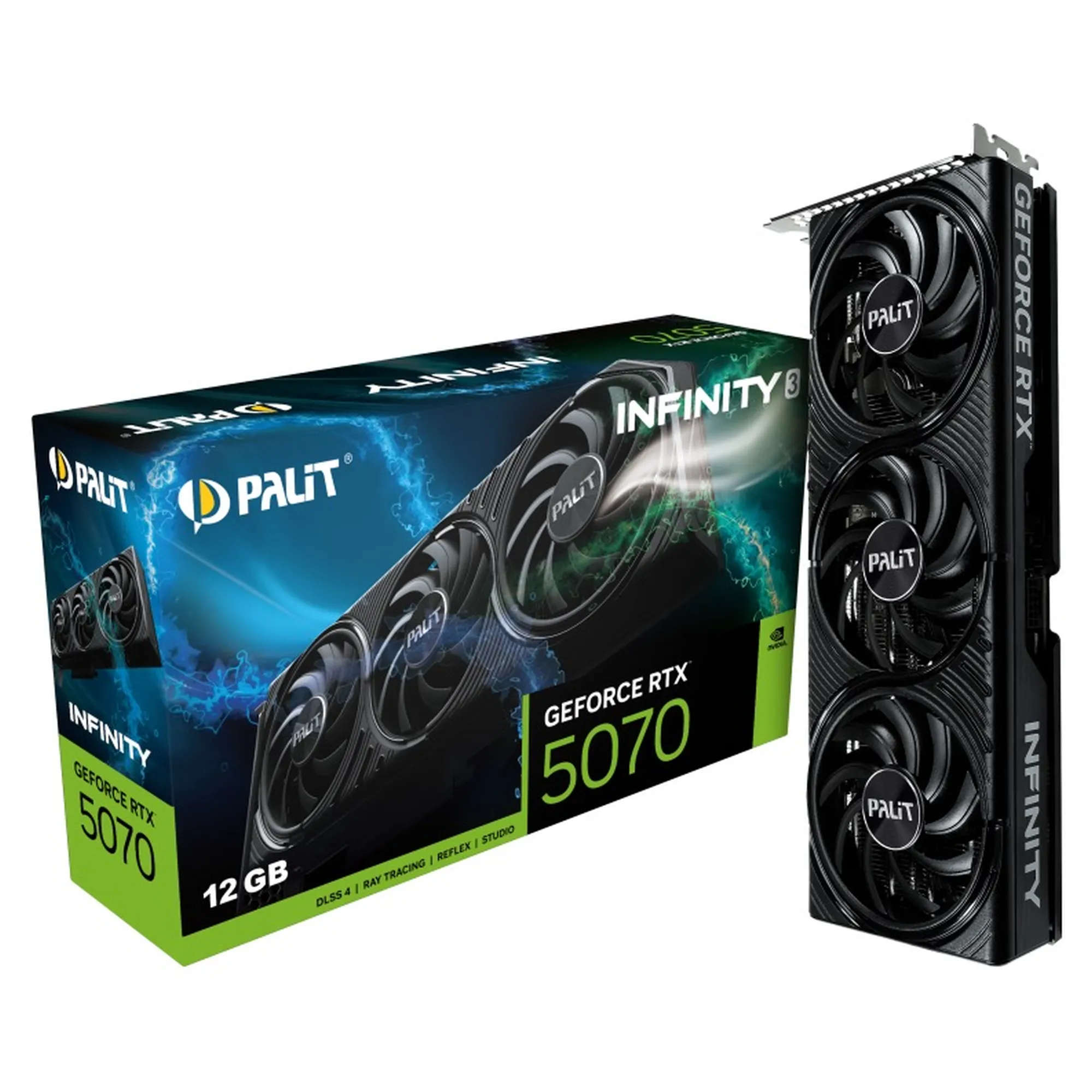 Купити Відеокарта PALIT Nvidia GeForce RTX 5070 Infinity 3 12GB GDDR7 (NE75070019K9-GB2050S) - фото 9