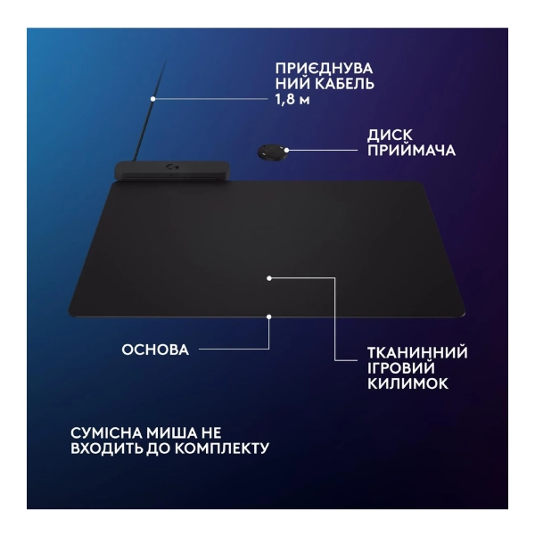 Купить Игровая поверхность Logitech G PowerPlay 2 Charging System Mouse Pad (947-000003) - фото 5