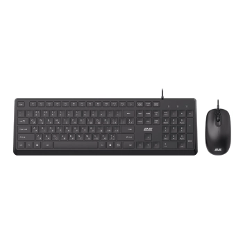 Купити Комплект клавіатура та мишка 2E MK405 USB-A EN/UKR/RU Black (2E-MK405UBK) - фото 1