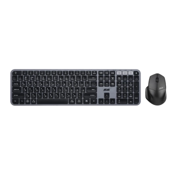 Купить Комплект клавиатура и мышка 2E MK440 WL BT EN/UKR Grey (2E-MK440WBGR_UA) - фото 1