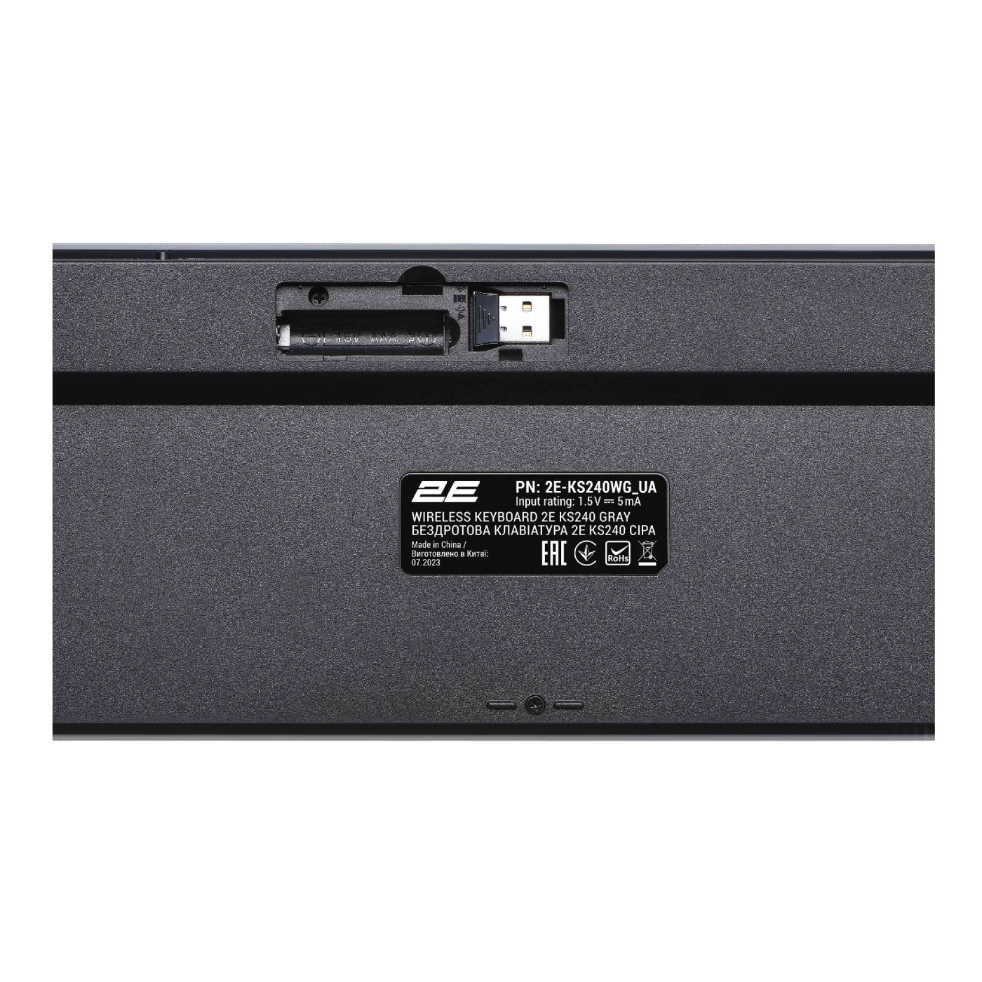 Купить Комплект клавиатура и мышка 2E MK440 WL BT EN/UKR Grey (2E-MK440WBGR_UA) - фото 5