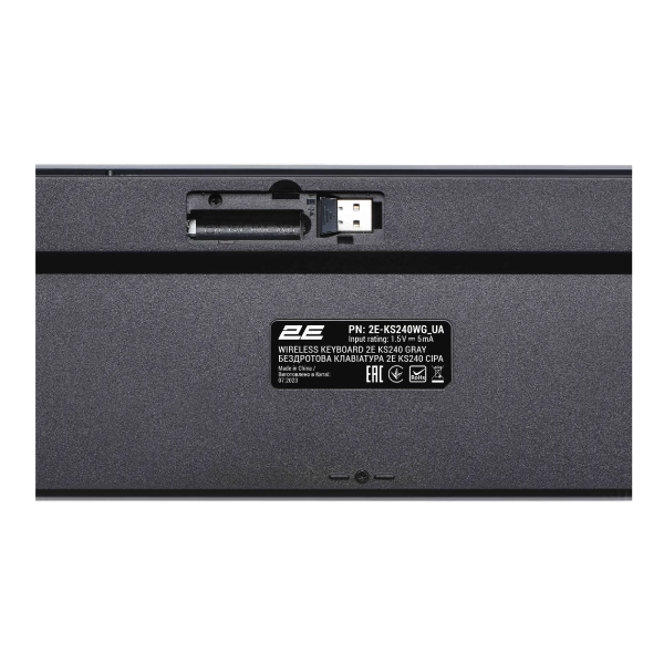 Купить Комплект клавиатура и мышка 2E MK440 WL BT EN/UKR Grey (2E-MK440WBGR_UA) - фото 5
