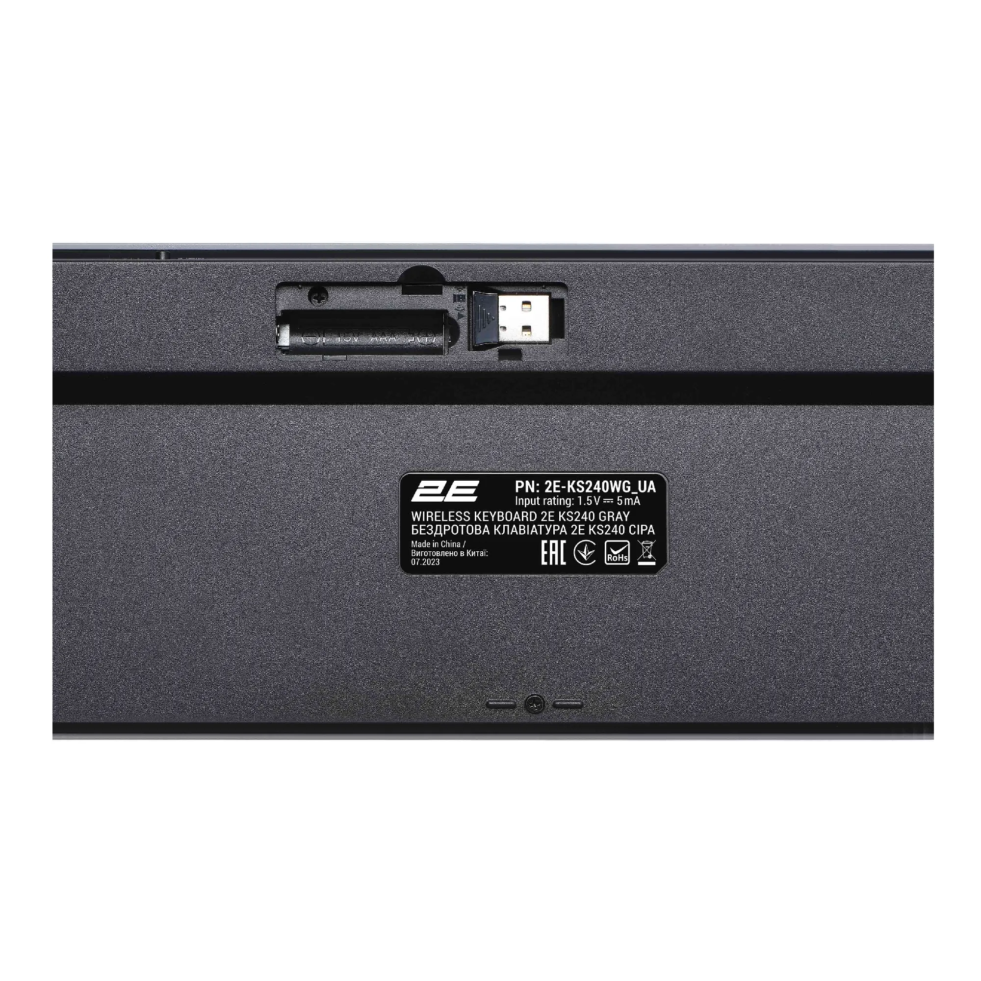 Купить Комплект клавиатура и мышка 2E MK440 WL BT EN/UKR Grey (2E-MK440WBGR_UA) - фото 5