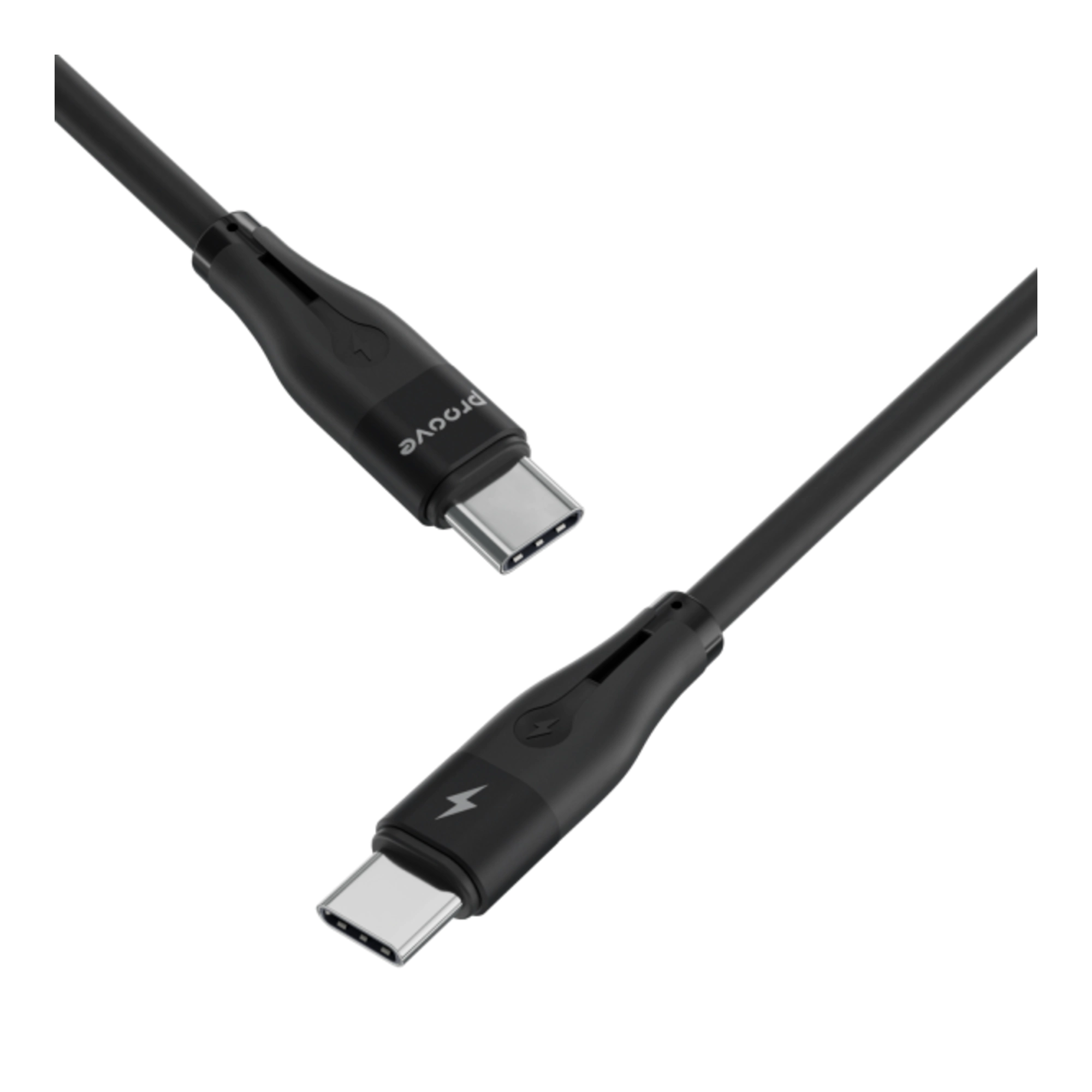 Купити Кабель Proove Soft Silicone USB-C - USB-C 60W 1m Black (CCSO60002201) - фото 3