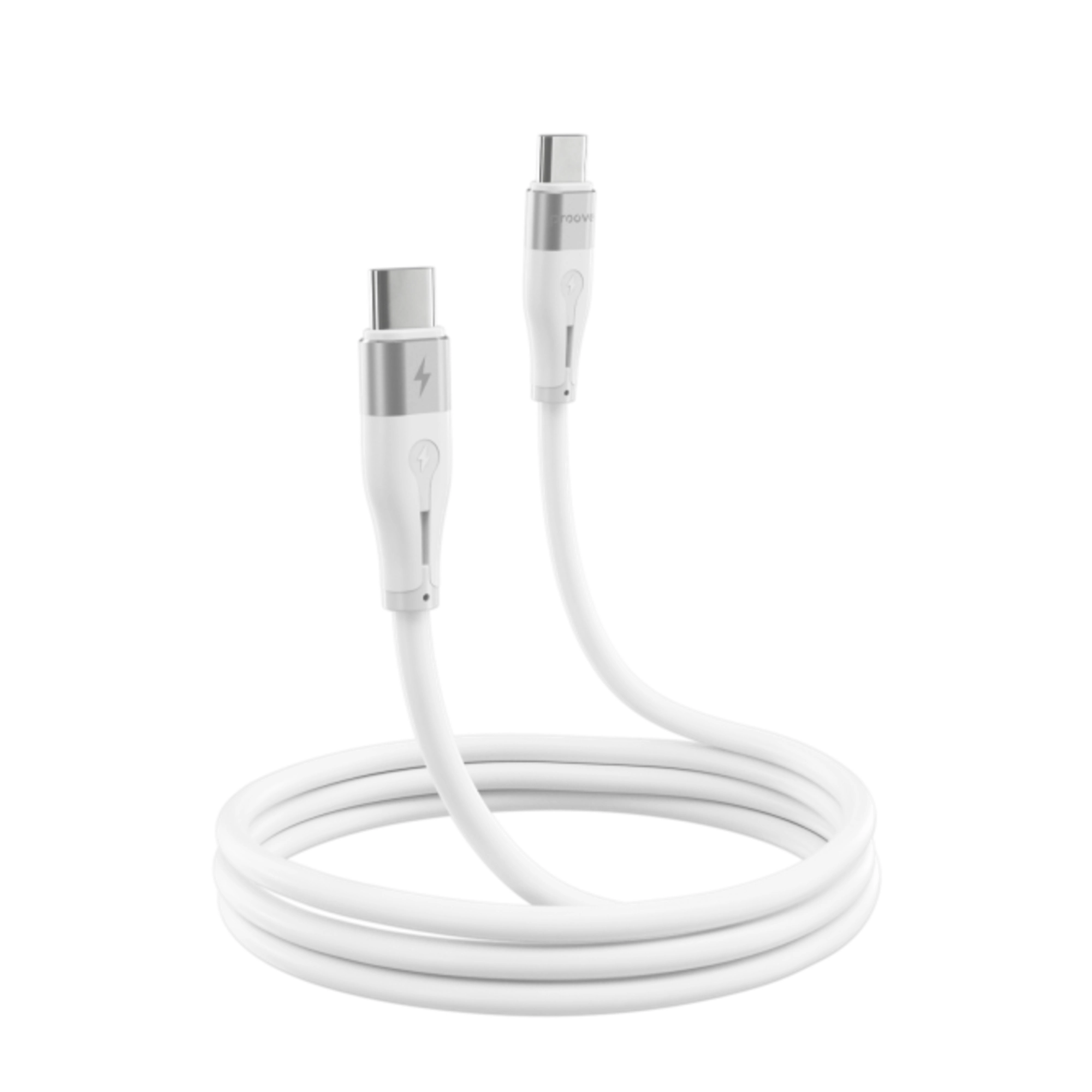 Купити Кабель Proove Soft Silicone USB-C - USB-C 60W 1m White (CCSO60002202) - фото 2