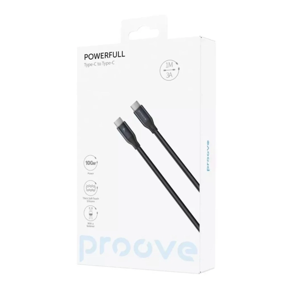 Купити Кабель Proove PowerFull USB-C - USB-C 100W 1.5m Black (CCPF11002201) - фото 3
