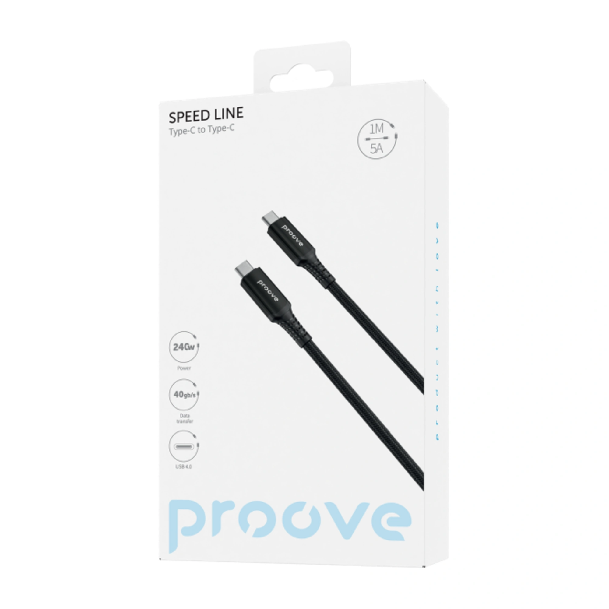 Купити Кабель Proove Speed Line USB-C - USB-С 240W 1m Black (CCSL60002201)_ - фото 2