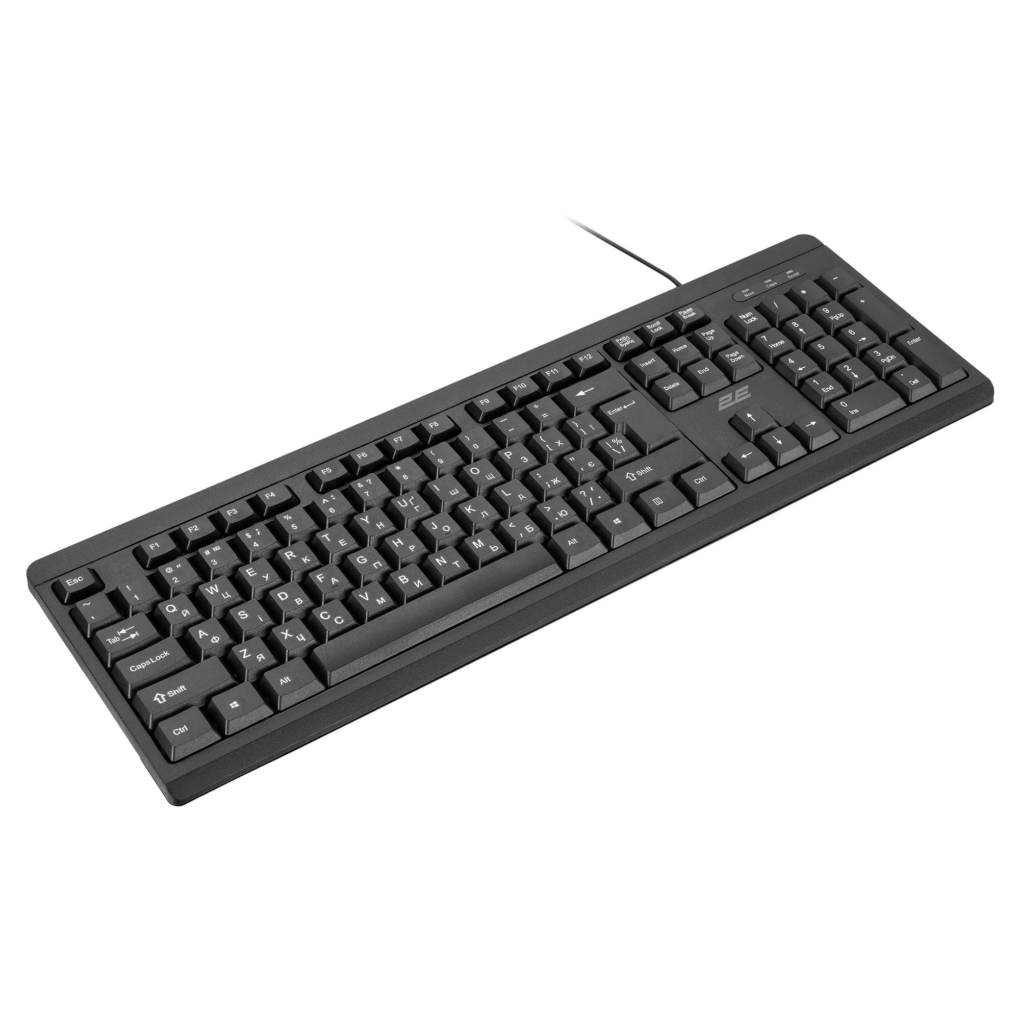 Купить Клавиатура 2E KS108 USB EN/UKR Black (2E-KS108UB_UA) - фото 2