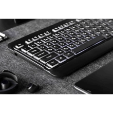 Купить Клавиатура 2E KS120 White Backlight EN/UK Black (2E-KS120UB_UA) - фото 11