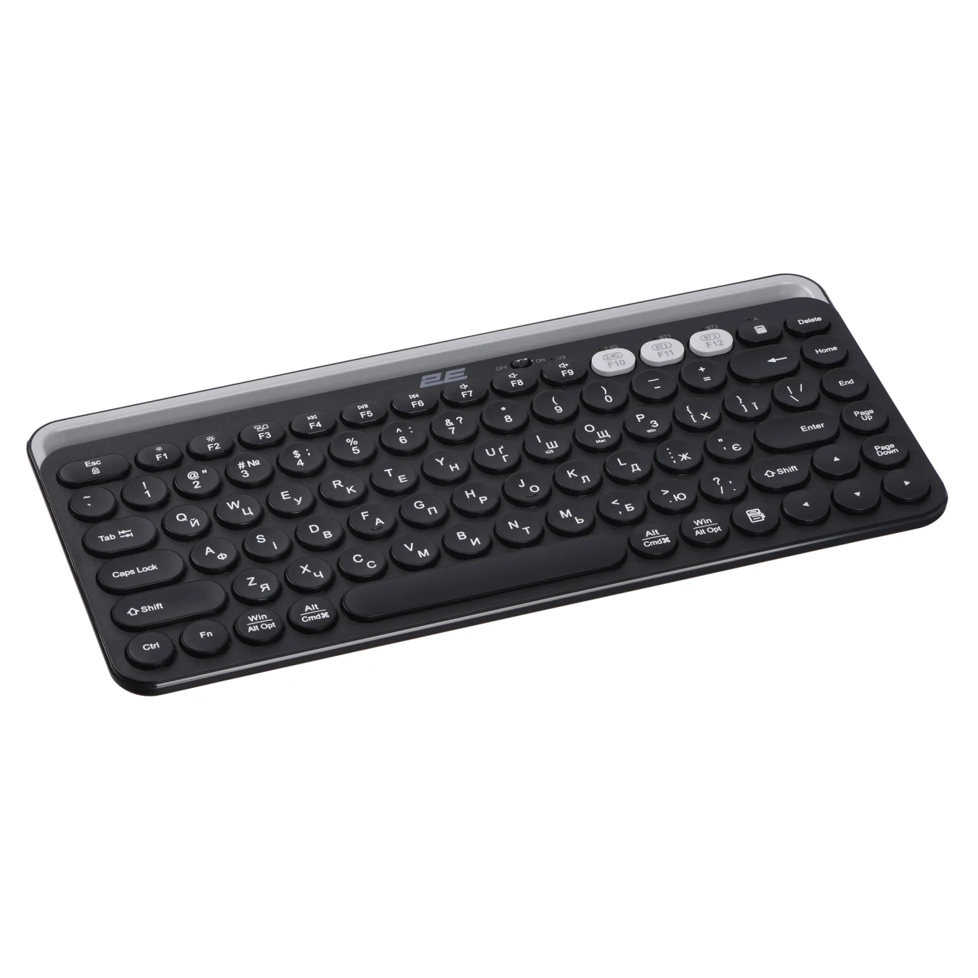 Купити Клавіатура 2E KS250 Wireless USB/Bluetooth UA Black (2E-KS250WBK_UA) - фото 2