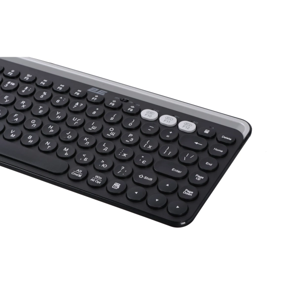 Купити Клавіатура 2E KS250 Wireless USB/Bluetooth UA Black (2E-KS250WBK_UA) - фото 3