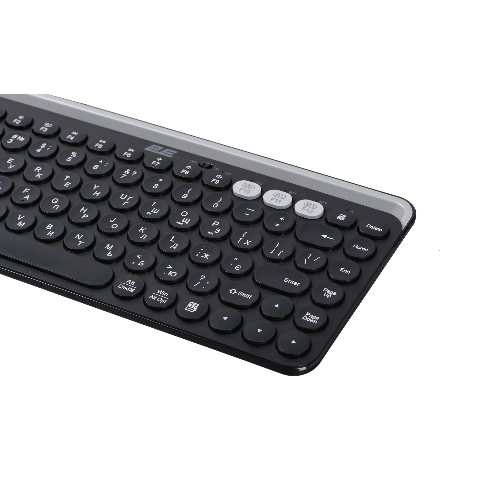 Купити Клавіатура 2E KS250 Wireless USB/Bluetooth UA Black (2E-KS250WBK_UA) - фото 3